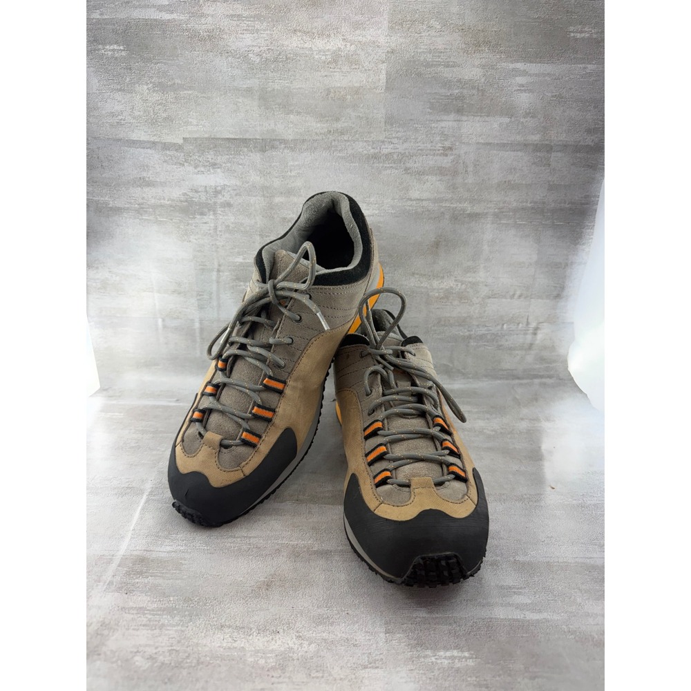 Vasque 7848 M Men Sz 11M Tan Grey Leather Vibram Sole Approach Hiking Shoes